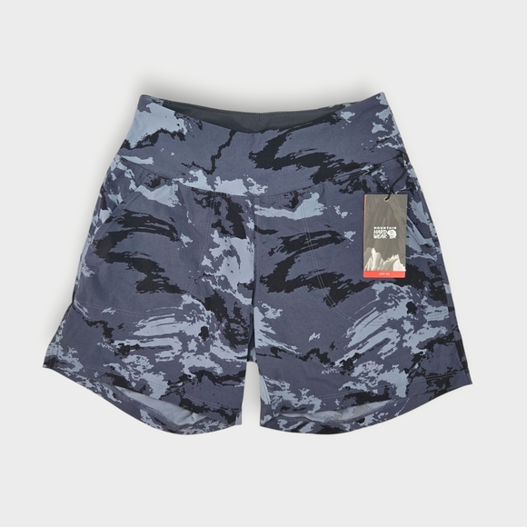 Mountain Hardwear Women's Dynama/2 Short  Size X Small Short blue Camo MSRP $60 - Picture 2 of 8